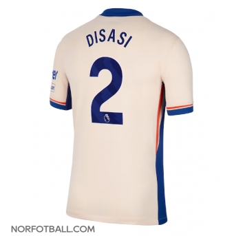 Billige Fotballdrakt Chelsea Axel Disasi #2 Replika Bortedrakt 2024-25 Kortermet